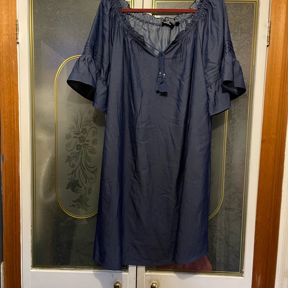 Adorable chambray dress Womens Plus 2X